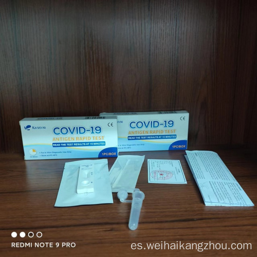 Kit de prueba de un paso de un antígeno pre-nasal Covid-19
